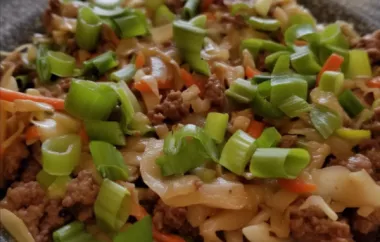 Delicious and Low Carb Keto Beef Egg Roll Slaw Recipe
