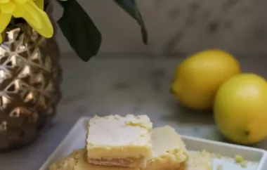 Delicious and Low Carb Keto Lemon Bars