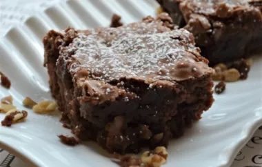 Delicious and Moist Apple Walnut Brownies