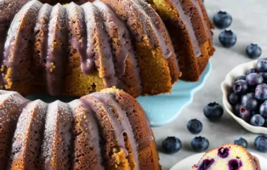 Delicious and Moist Blueberry Bundt Cake Recipe