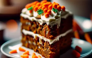 Delicious and moist carrot cake recipe with cream cheese frosting