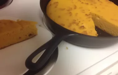 Delicious and moist cornbread with a hint of pumpkin