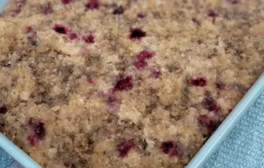 Delicious and Moist Cranberry Coffee Cake Recipe