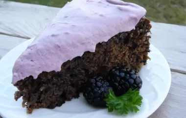 Delicious and Moist Homemade Blackberry Cake