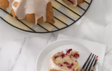 Delicious and Moist Orange Cranberry Bundt Cake Recipe