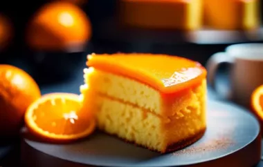 Delicious and Moist Orange Sponge Cake