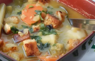 Delicious and Nourishing Vegetable Tofu Soup with Lemongrass and Coconut Milk