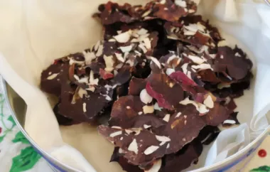 Delicious and Nutrient Packed Cranberry Almond Apricot Bark