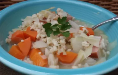 Delicious and Nutritious American Cabbage Soup Recipe