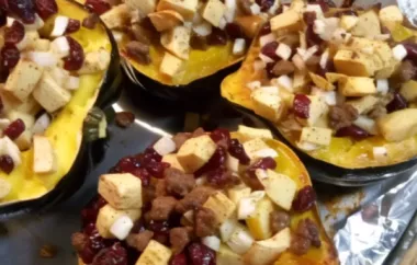 Delicious and Nutritious Apple and Sausage Stuffed Acorn Squash Recipe