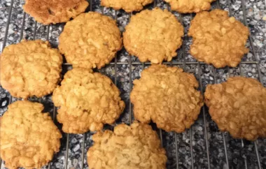 Delicious and Nutritious Apricot Anzac Biscuits