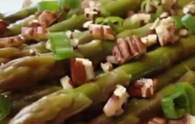 Delicious and Nutritious Asian Asparagus Salad with Crunchy Pecans