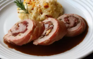 Delicious and Nutritious Bacon Wrapped Cranberry Walnut Pork
