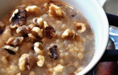 Delicious and Nutritious Banana Nut Oatmeal Recipe