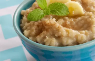 Delicious and nutritious banana quinoa rice pudding recipe
