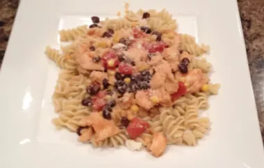 Delicious and Nutritious Black Bean and Corn Pasta with Chicken