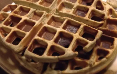 Delicious and Nutritious Buckwheat Waffles Recipe