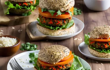 Delicious and Nutritious Carrot Rice Nut Burger Recipe