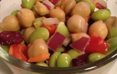 Delicious and Nutritious Chickpea and Edamame Salad Recipe