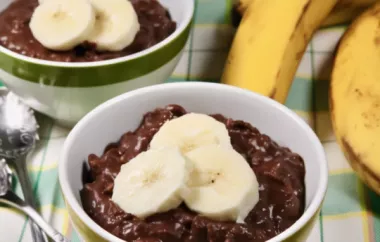 Delicious and Nutritious Chocolate Banana Oatmeal