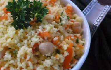 Delicious and Nutritious Couscous with Chickpeas and Carrots