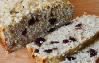 Delicious and Nutritious Cranberry Banana Oat Bread