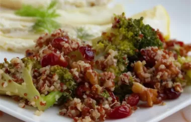 Delicious and Nutritious Cranberry Quinoa Salad with Broccoli