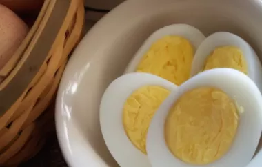 Delicious and Nutritious Divine Hard-Boiled Eggs Recipe