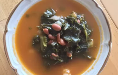 Delicious and nutritious escarole soup