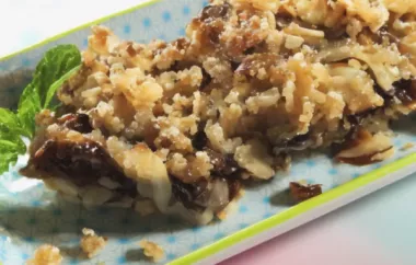 Delicious and Nutritious Fruity Chocolate Oat Bars Recipe