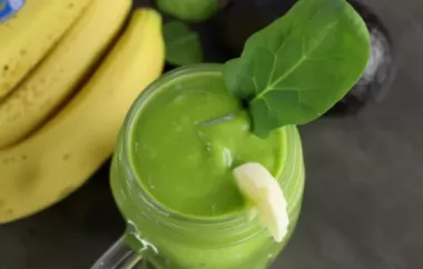 Delicious and Nutritious Green Smoothie with Maca Powder