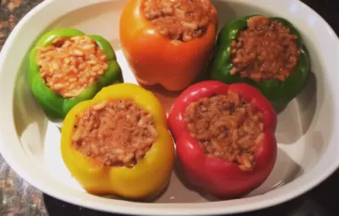 Delicious and Nutritious Healthier Stuffed Peppers