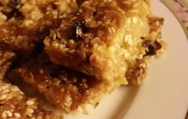 Delicious and Nutritious Homemade Oat and Nut Bars Recipe