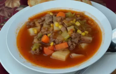 Delicious and Nutritious Homemade Veggie Soup Recipe