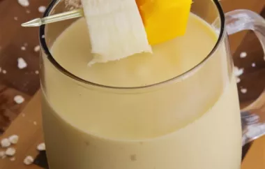Delicious and Nutritious Mango Oatmeal Breakfast Smoothie