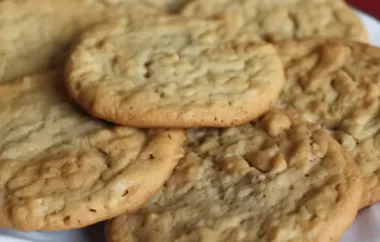 Delicious and Nutritious Oatmeal Peanut Butter Cookies