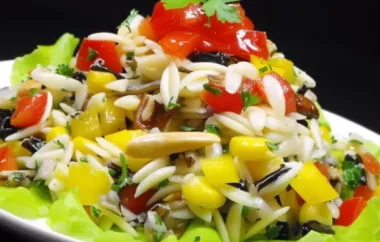 Delicious and Nutritious Orzo and Wild Rice Salad