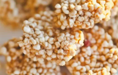 Delicious and Nutritious Puffed Millet Squares