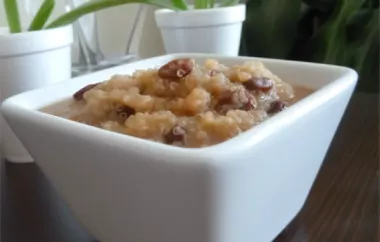 Delicious and nutritious quinoa breakfast pudding