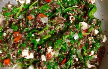 Delicious and Nutritious Red Quinoa and Tuscan Kale Recipe