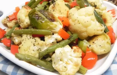 Delicious and nutritious roasted mixed vegetables recipe