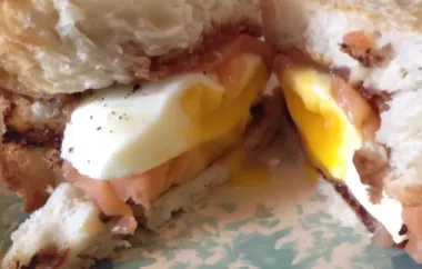 Delicious and Nutritious Smoked Salmon Sandwich with a Perfectly Poached Egg