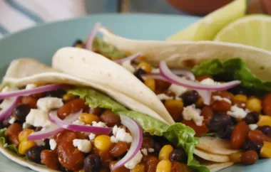 Delicious and Nutritious Three Bean Tacos