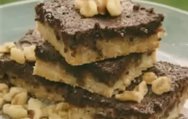 Delicious and Nutty Chocolate Walnut Bars