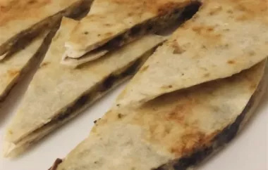 Delicious and Nutty Peanut Butter Quesadillas