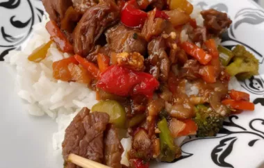Delicious and quick to make, this Ginger Beef Stir Fry is the perfect weeknight meal.