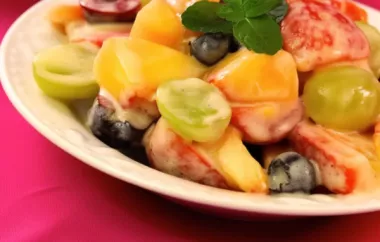 Delicious and Refreshing Apple Cider Vinegar Fruit Salad Dressing Recipe