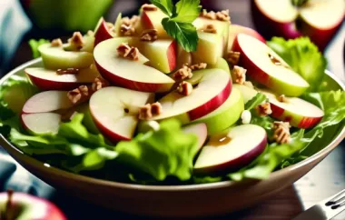 Delicious and refreshing apple salad with a tangy maple-balsamic dressing.