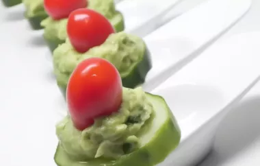 Delicious and Refreshing Avocado Basil Cucumber Bites