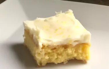 Delicious and Refreshing Easy Lemon Sheet Cake Recipe